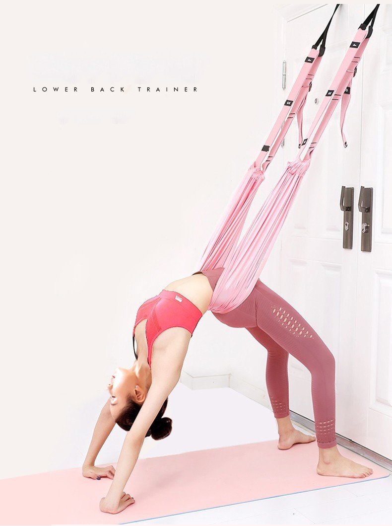 Bộ võng tập Yoga bay gắn tường bổ trợ cho các bài tập Yoga, chất liệu vải dù cao cấp, đầy đủ phụ kiện