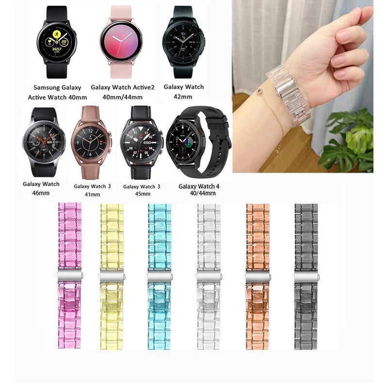 Dây Đeo Trong Suốt Cho Đồng Hồ Thông Minh Samsung Galaxy Watch Active 2 Galaxy Watch 3 41mm 45mm Galaxy Watch 42mm 46mm Galaxy Watch 4 40mm 44mm Galaxy Watch 4 Classic 42mm 46mm