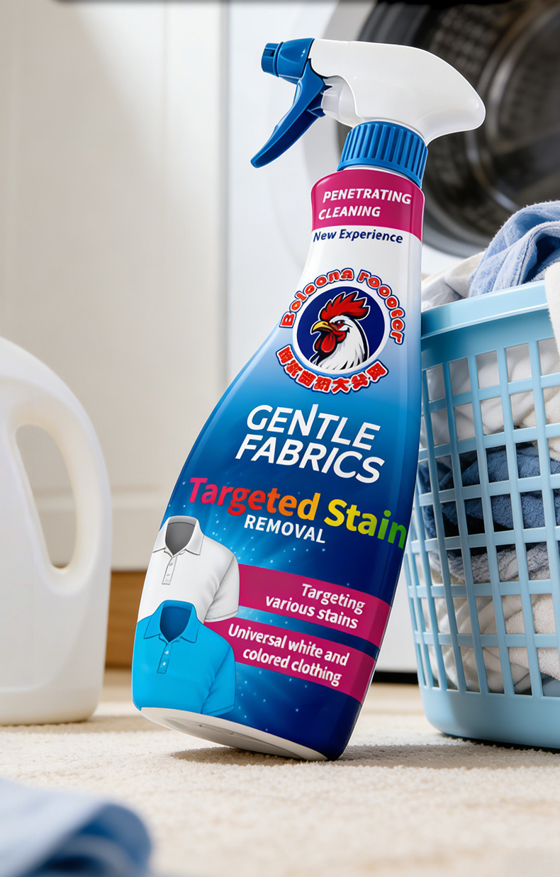 Nước tẩy giúp làm sạch vết bẩn cổ áo nấm mốc trên quần áo hiệu quả Borsena Rooster 550ml