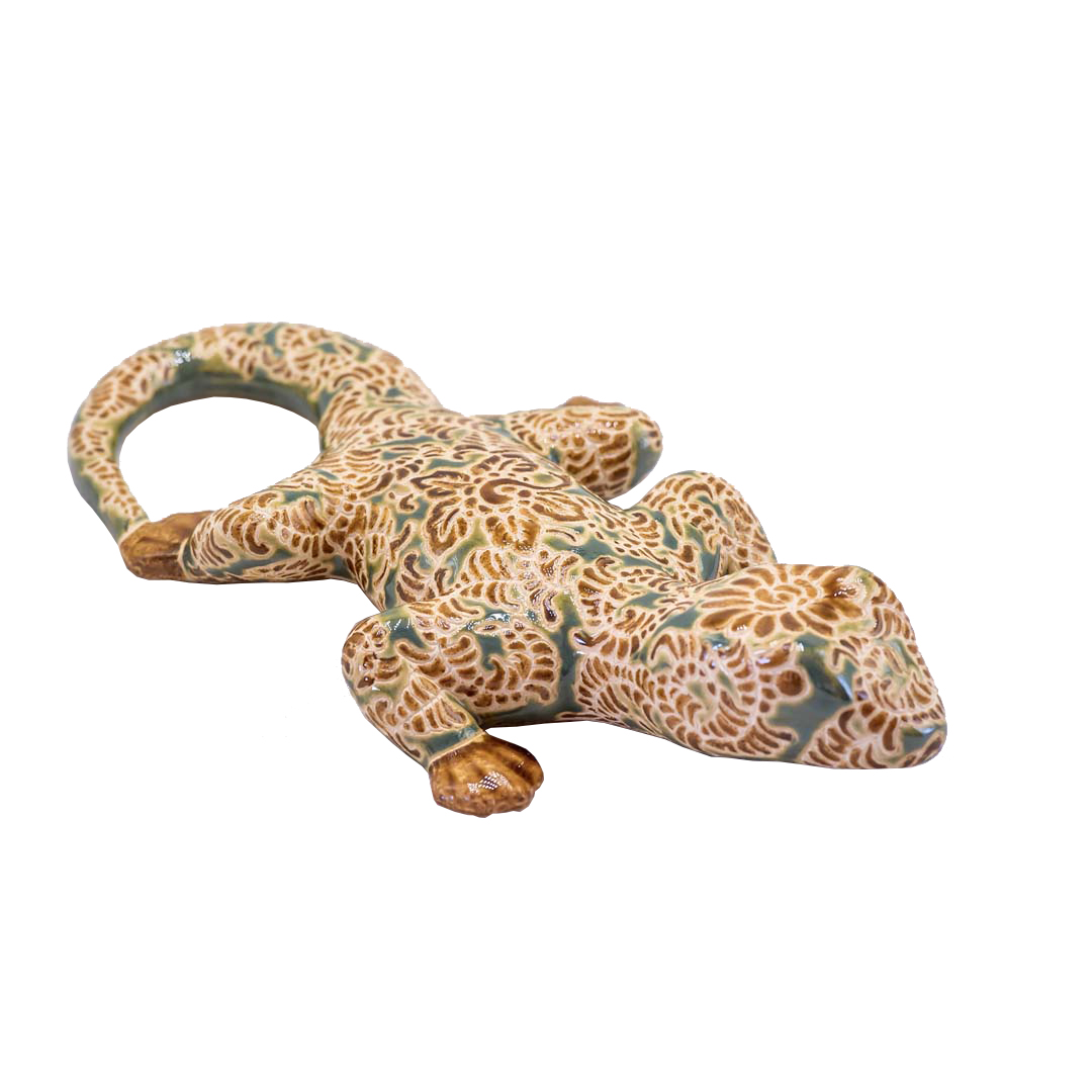 Tắc kè bách hoa – tượng gốm sứ trang trí hình động vật
