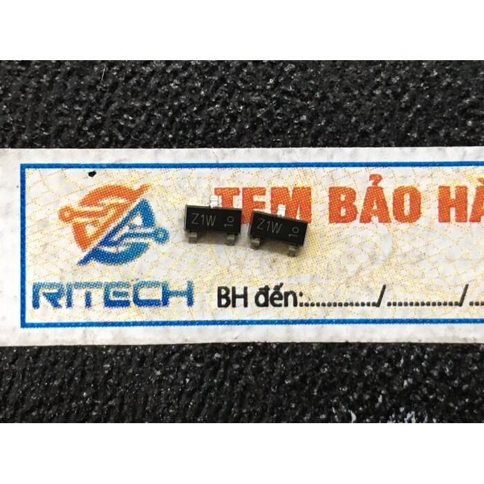 Combo 50 chiếc BZX84C4V7 kí hiệu Z1W diode zenner 4.7V SOT-23 hang chính hãng