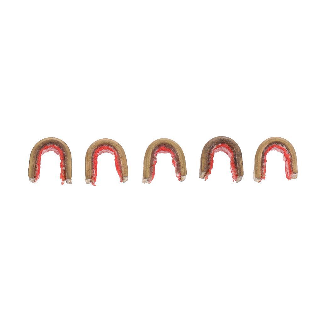 Durable Metal Bow String Nock Set Bowstring Clip Plier 8pcs Nocking Point