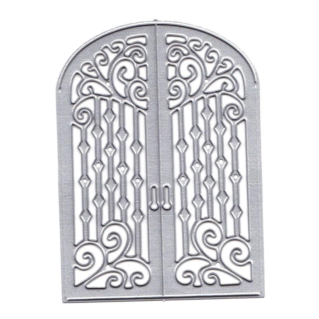 Metal Cutting Dies Stencil Door Shape DIY Scrapbook Photo Album Card Decor