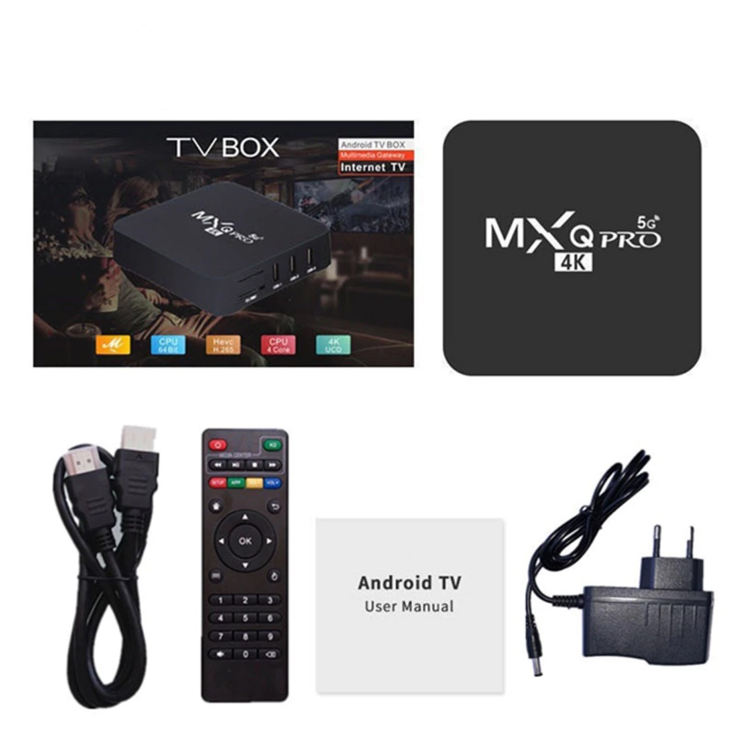 Box MXQ PRO 4K bản 8G+128GB Tiếng Việt Wifi 5G, Android 11.1, xem truyền 108 kênh truyền hình miễn phí, sôi động cùng Euro, Hàng nhập khẩu