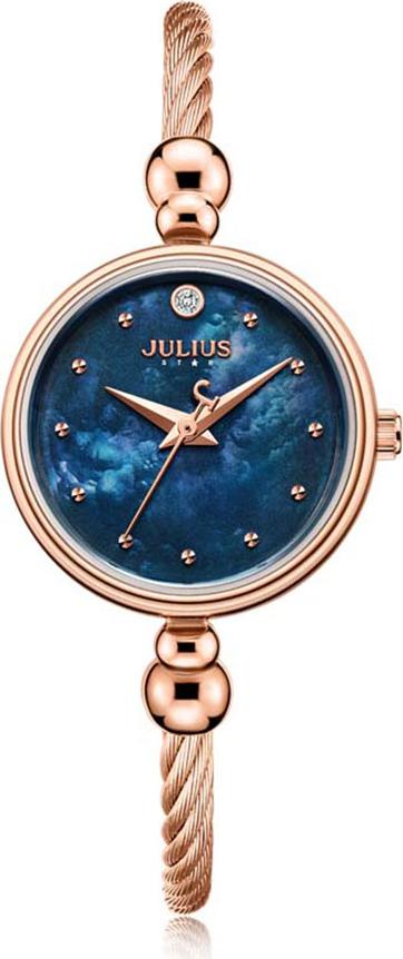 Đồng Hồ Nữ Julius Star Hàn Quốc JS-013D Dây Thép Màu Đồng