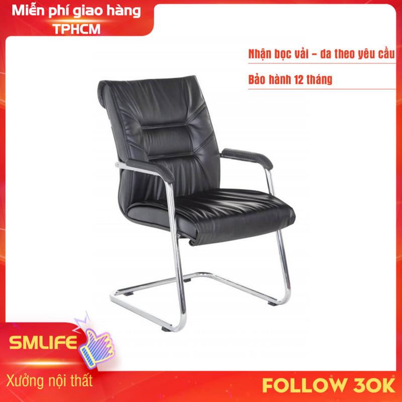 Ghế văn phòng chân quỳ inox bọc da SMLIFE Theodora