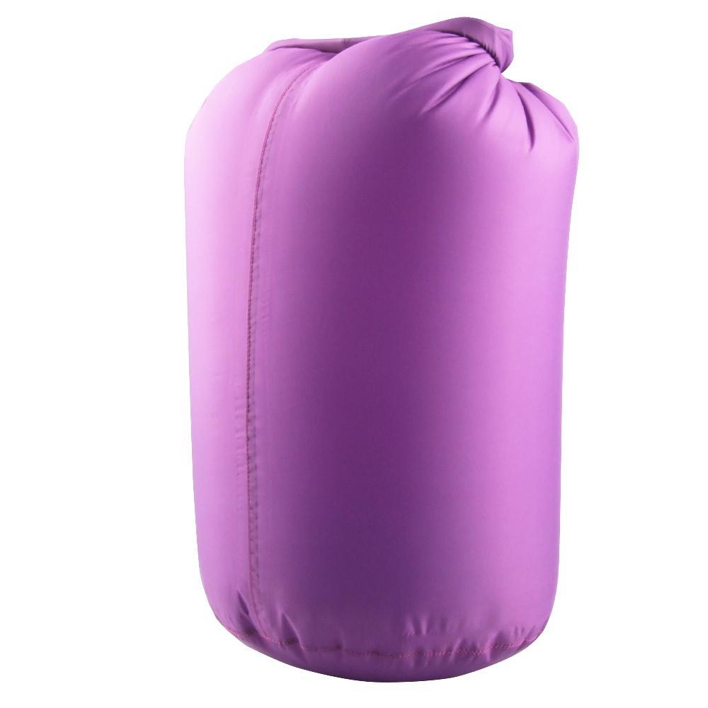 2 Pieces 12L Waterproof Roll Top Compression Bag Dry Sack For Camping Purple