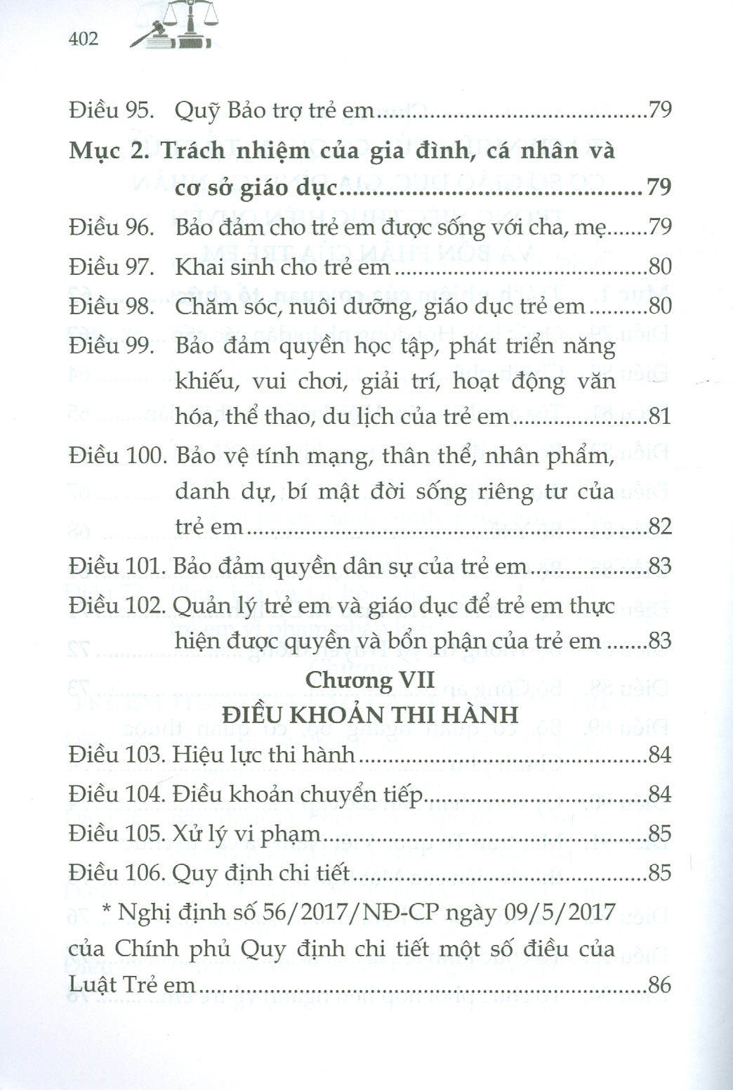 Luật Trẻ Em Và Các Văn Bản Hướng Dẫn Thi Hành