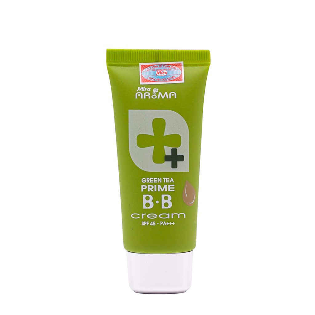 Kem nền trang điểm cao cấp Hàn Quốc Mira Aroma Prime Green Tea BB Cream tinh chất trà xanh (30ml) – Hàng chính hãng