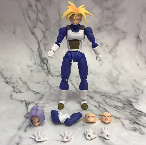 Mô Hình Khớp Dragon Ball Saiyan SHF Trunks 15cm