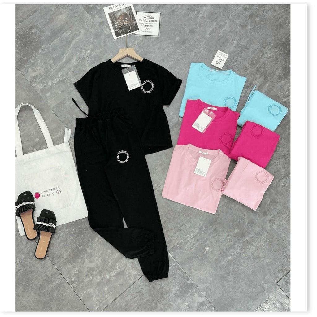 SET BỘ THUN TAY NGẮN,QUẦN DÀI NỮ