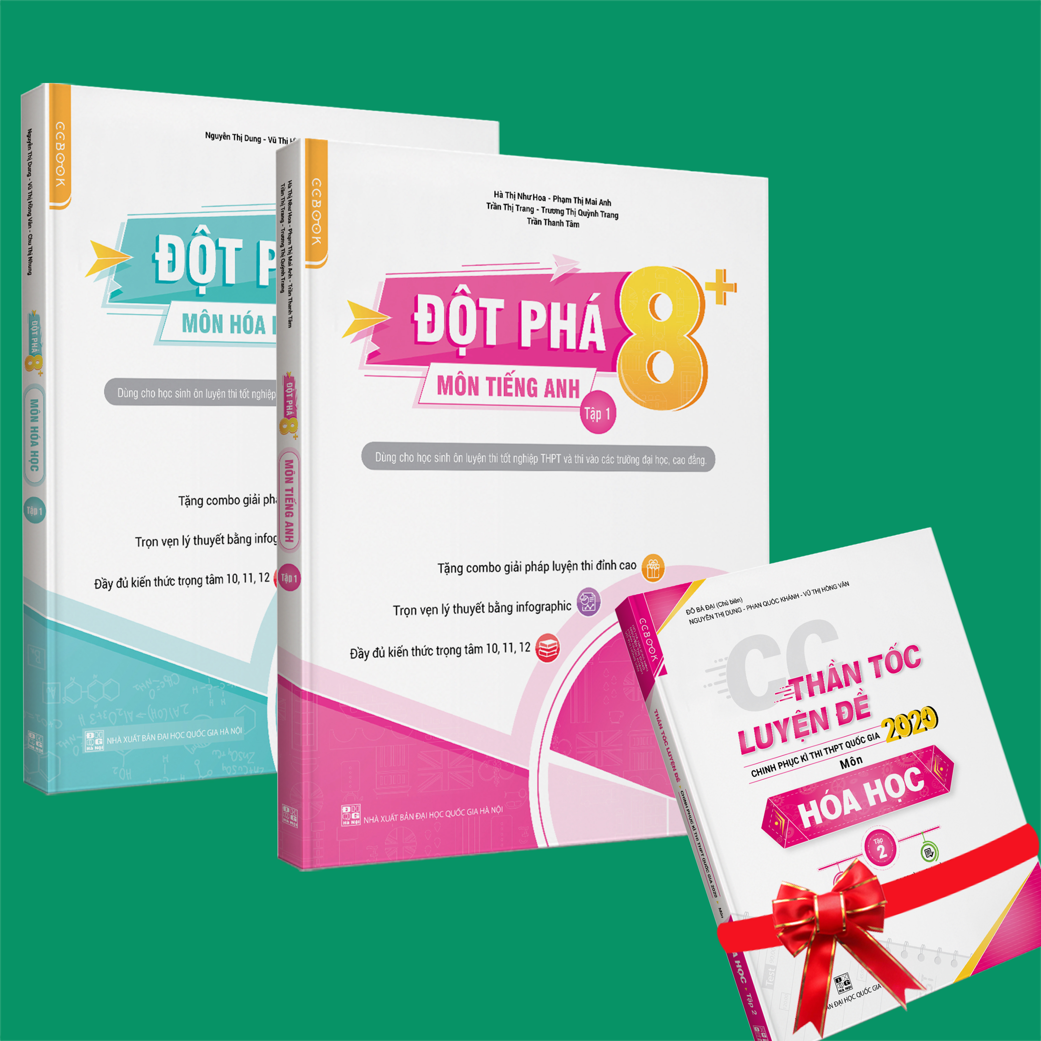 Sách - Combo Đột phá 8+ môn Tiếng anh tập 1 và Hóa học tập 1