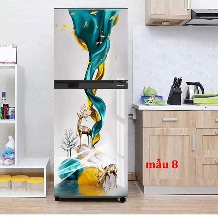DECAL 3D CHỐNG THẤM DÀNH CHO TỦ LẠNH