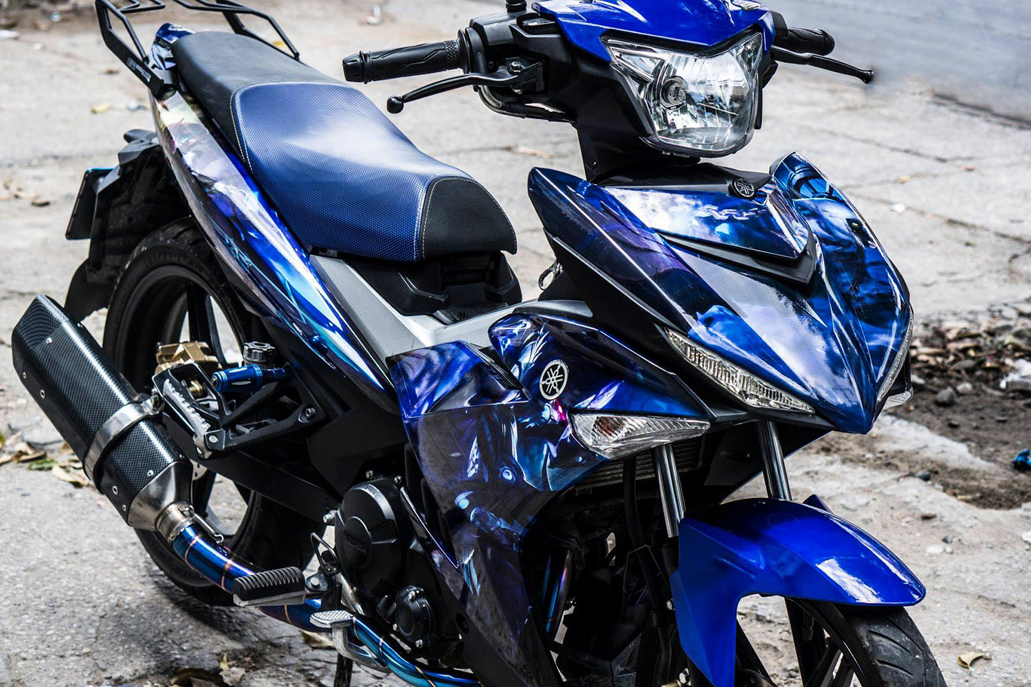 Tem trùm Exciter 150 Blue Anime