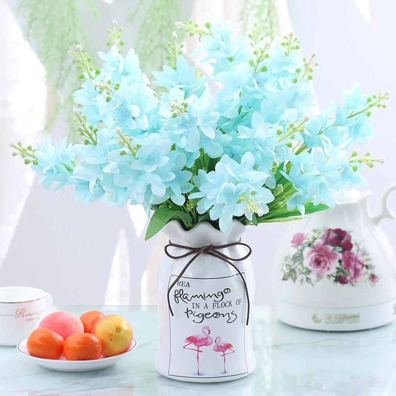 Lọ hoa gốm sứ 18cm hình hồng hạc độc đáo trang trí phong cách Bắc Âu, bình hoa decor Flowermini BH02