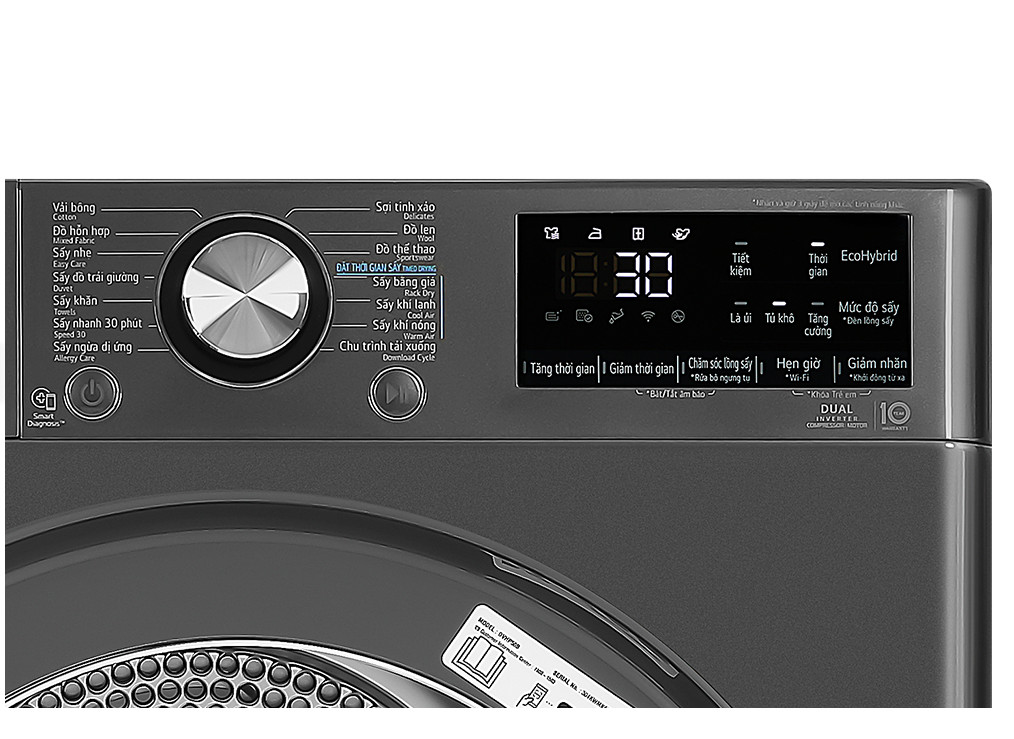 Máy Sấy LG Inverter Heat Pump 10,5kg DVHP50B - Hàng Chính Hãng - Chỉ Giao Hà Nội