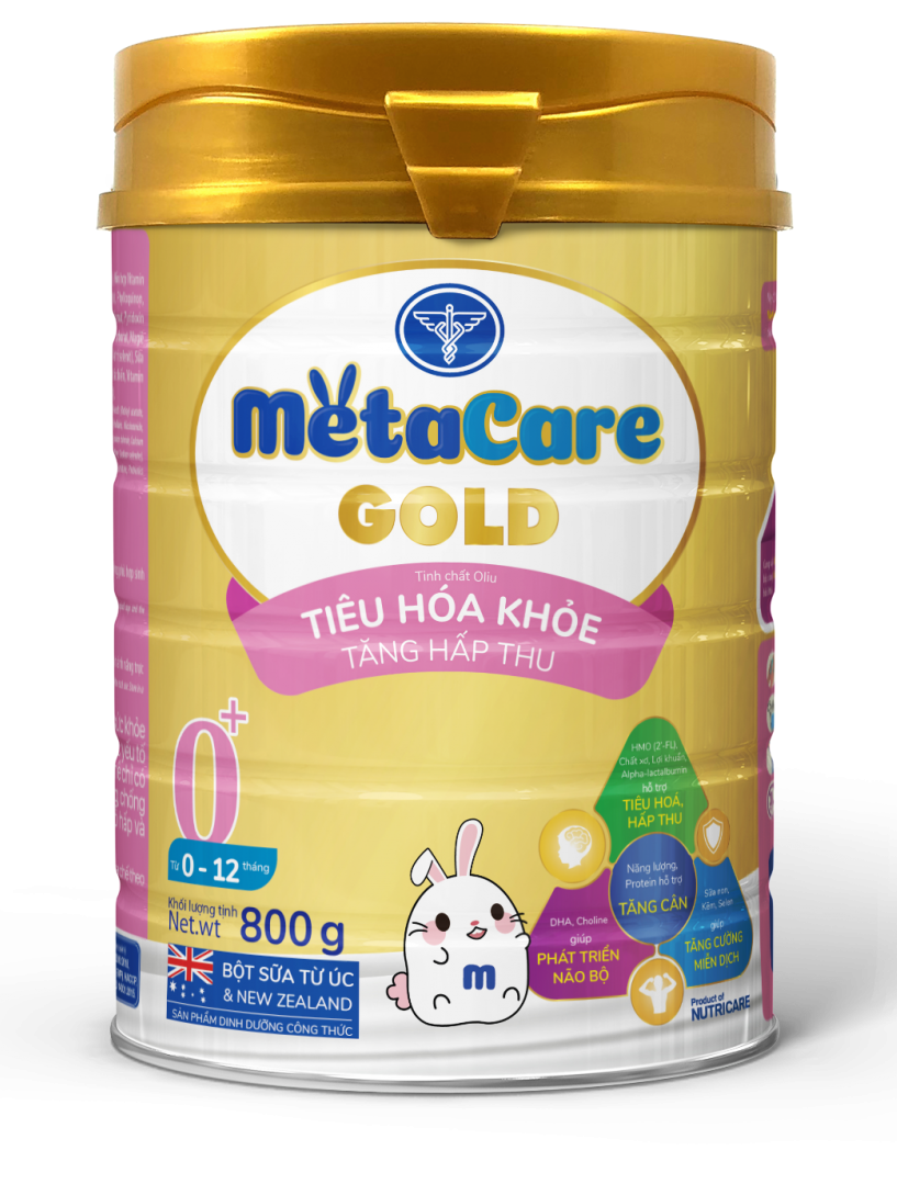 Sữa Meta Care Opti 0+ lon 800g - Tiêu hoá khoẻ, Tăng cân, Cao lớn - Dành cho Bé 0 - 12 tháng tuổi.