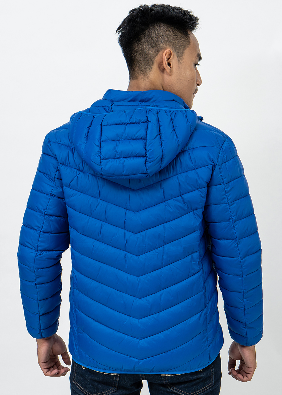 Áo Jacket nam Novelty 03 lớp lông vũ màu xanh Coban NJKMMTMNLR1805334
