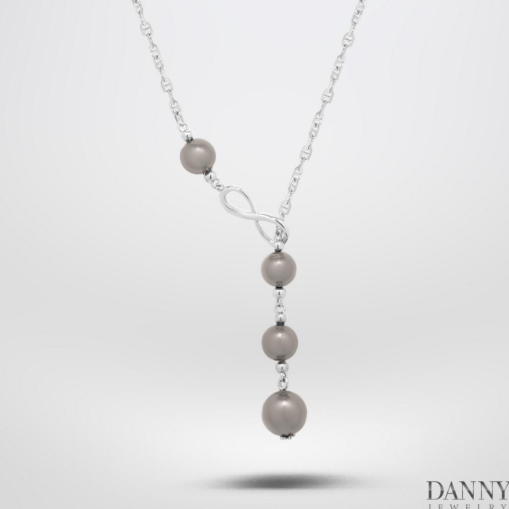 Dây Chuyền Danny Jewelry Bạc 925 Xi Rhodium Mặt Ngọc Ốc D6235100013