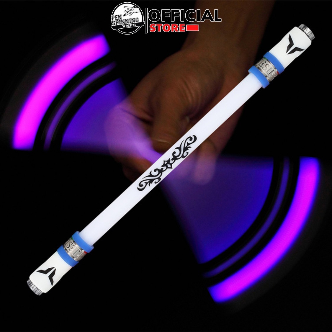 Bút quay có đèn flash chuyển màu đặc biệt trò chơi giải trí nghệ thuật pinning pen cân bằng chống trượt