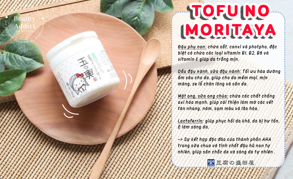 Mặt nạ đậu nành sữa chua Tofu No Moritaya Face Pack