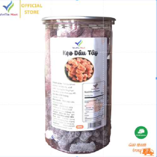 Kẹo Dâu Tây Mix Dâu Tằm Đặc Sản Đà Lạt Viettin Mart 500g