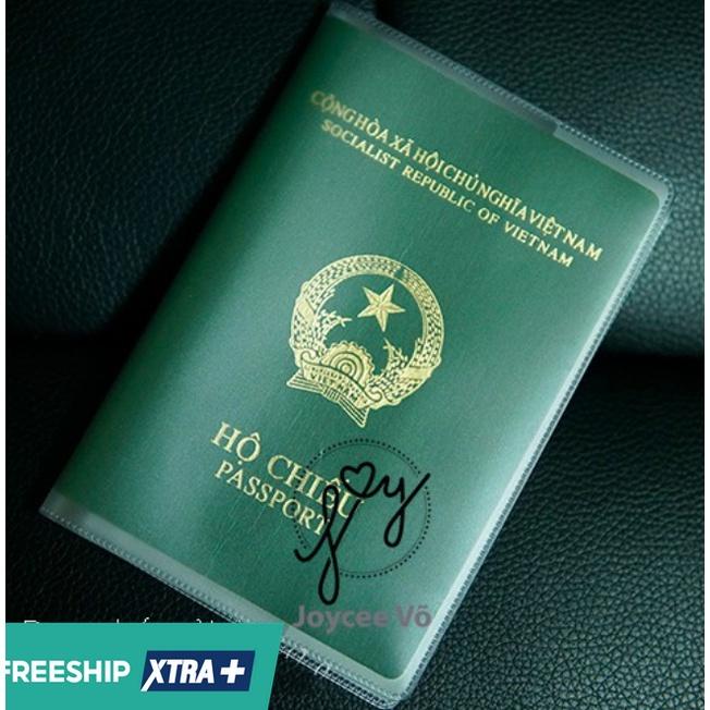 Bao hộ chiếu (passport) dẻo trong có khe đựng vé máy bay và các loại thẻ 3B132