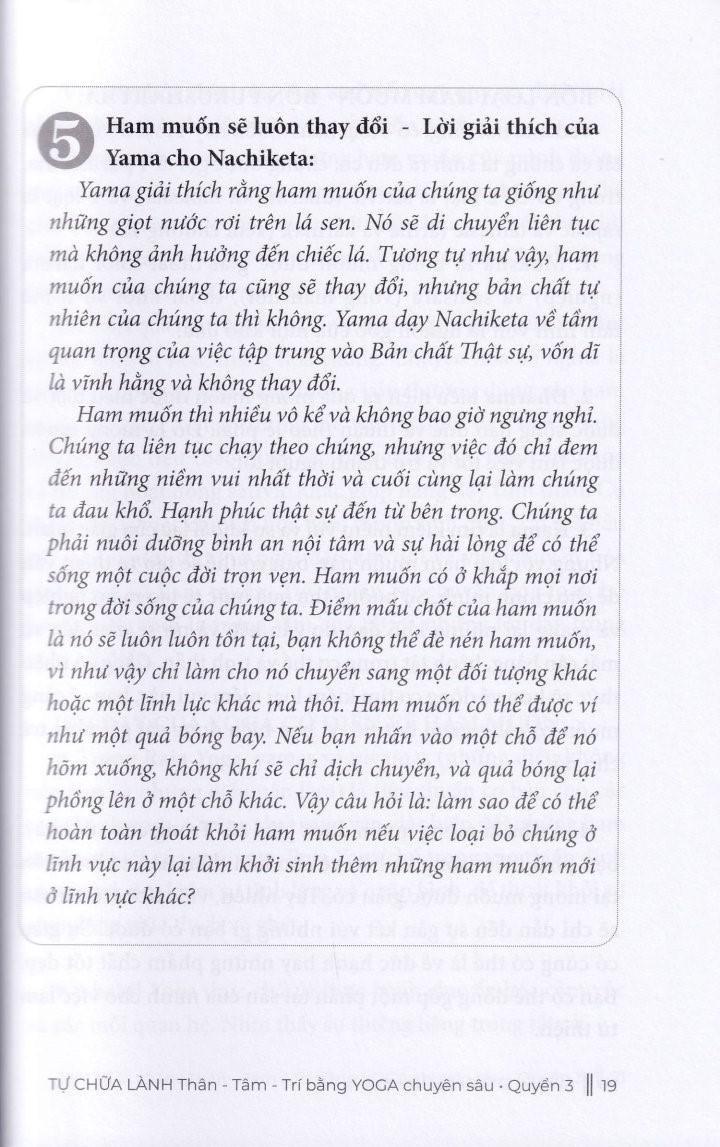 Sách - Phương Pháp Sức Khoẻ Toàn Diện Của Yoga Cổ Điển - Tự Chữa Lành Thân-Tâm-Trí Bằng Yoga Chuyên Sâu - Quyển 3
