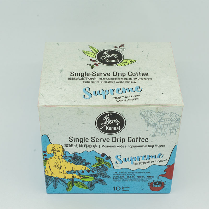 Cà phê phin túi lọc cao cấp Detech - Loại drip coffee “Supreme” Konnai (10 túi x 10gr)