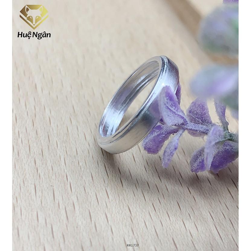 Nhẫn bạc 925 Huệ Ngân - Mặt trơn không đá RR1737