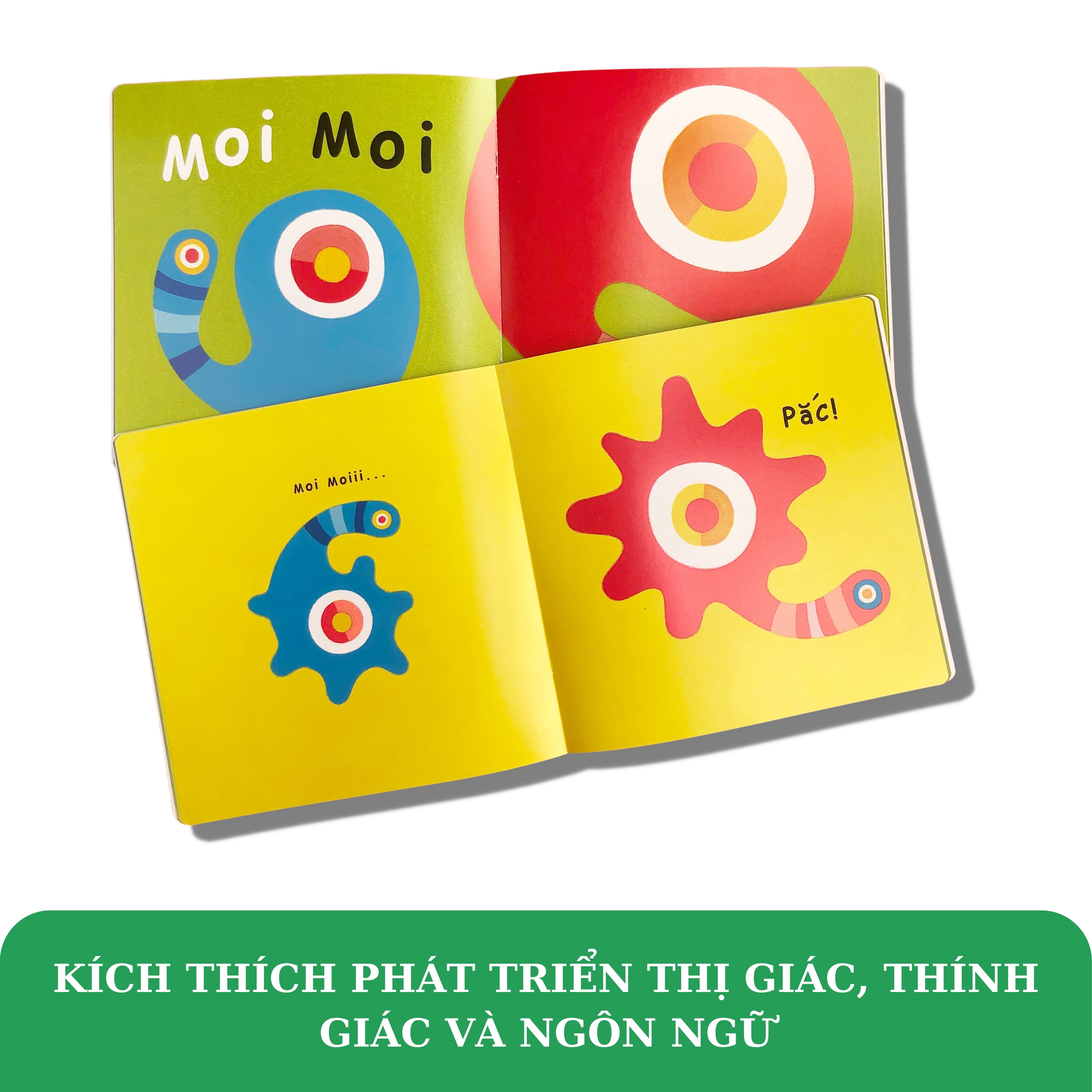 Combo 6 tập Ehon, truyện thiếu nhi Cảm ơn con, Moimoi và những người bạn kích thích thị giác, khiến trẻ ngừng khóc, thai giáo