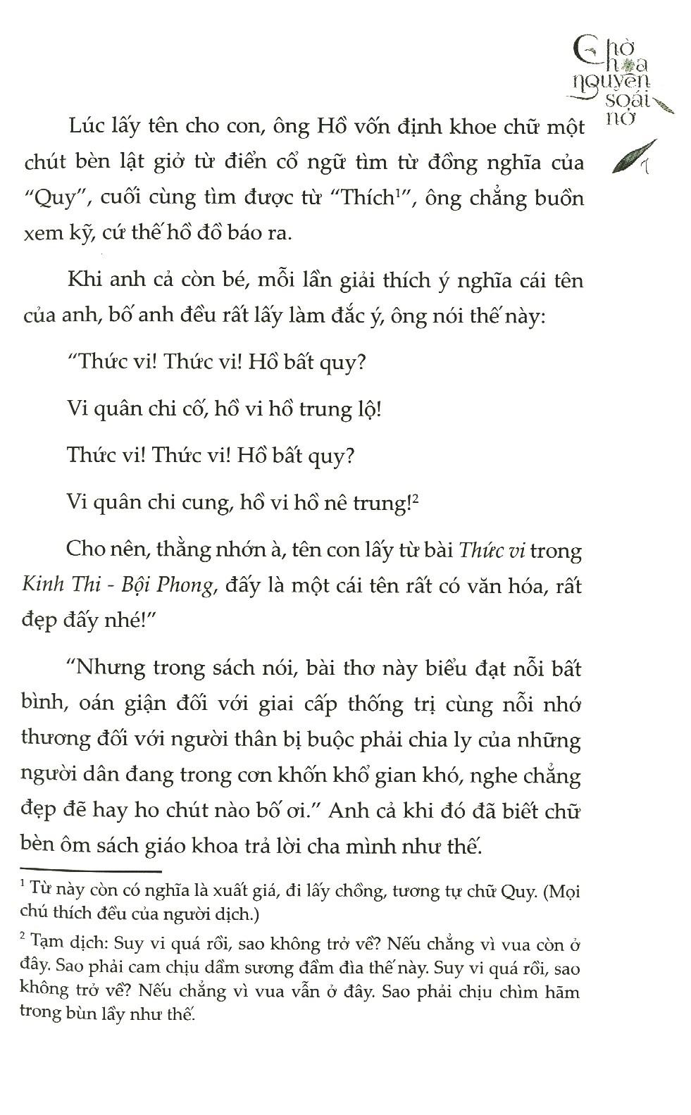 Chờ Hoa Nguyên Soái Nở (Tái Bản 2022)