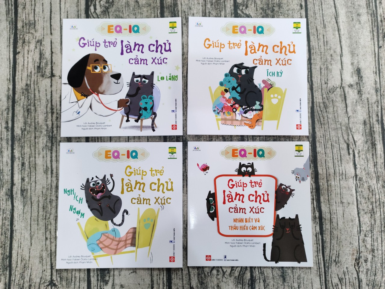 Combo 8 cuốn EQ - IQ Giúp Trẻ Làm Chủ Cảm Xúc