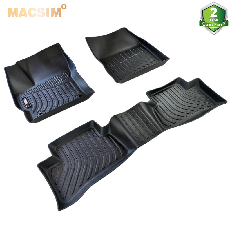 Hàng loại 2 Thảm lót sàn xe ô tô Toyota Cross 2020 - tới nay  chất liệu TPE thương hiệu Macsim màu đen