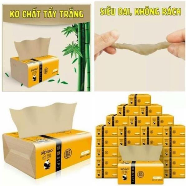 30 Gói Giấy Ăn Gấu Trúc SIPAO Siêu Dai (1 Gói 300 Tờ)