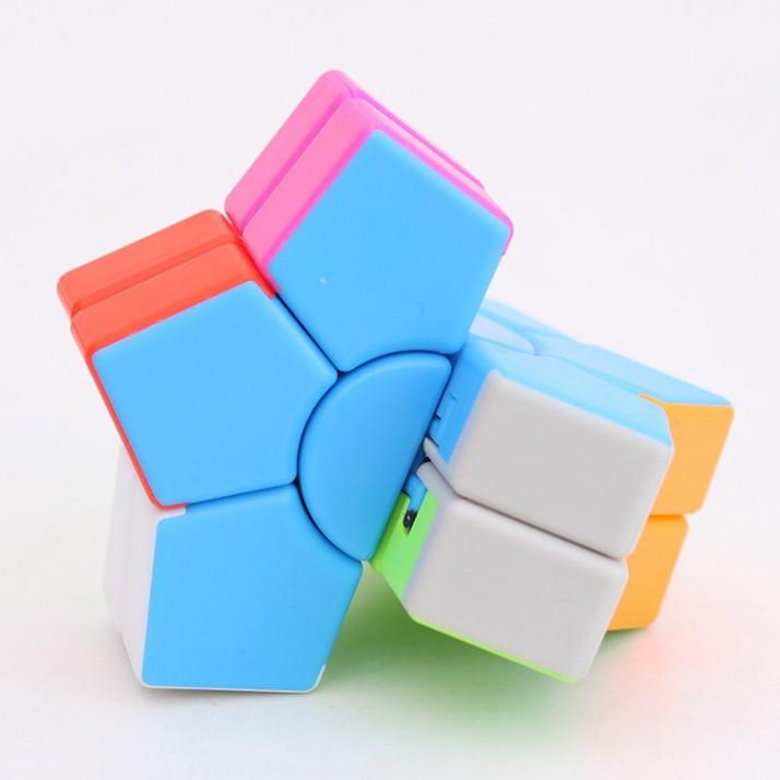 Rubik Biến Thể 6 cánh hoa màu mè 2-Layer Super Square-1 Star Stickerless