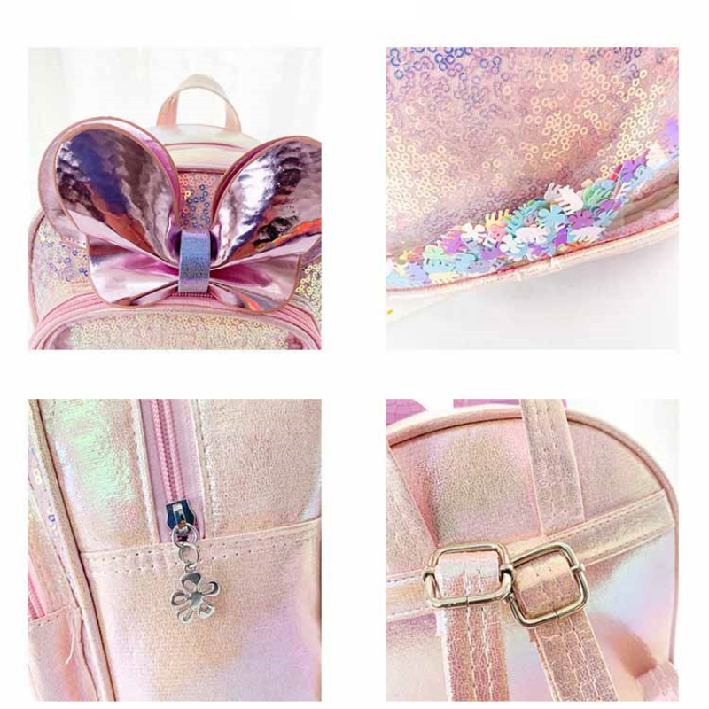 2-6Y Nơ Thiết Kế PU Trẻ Em Ba Lô Mẫu Giáo Schoolbag Hoạt Hình Trẻ Em Ba Lô Trẻ Em Học Túi Dễ Thương Bé Gái Lưng