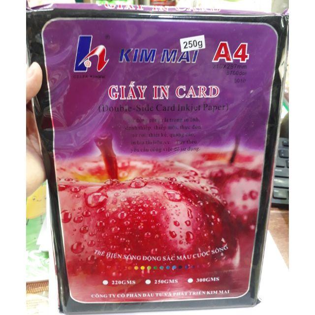 Giấy in card Kim mai ĐL 250g