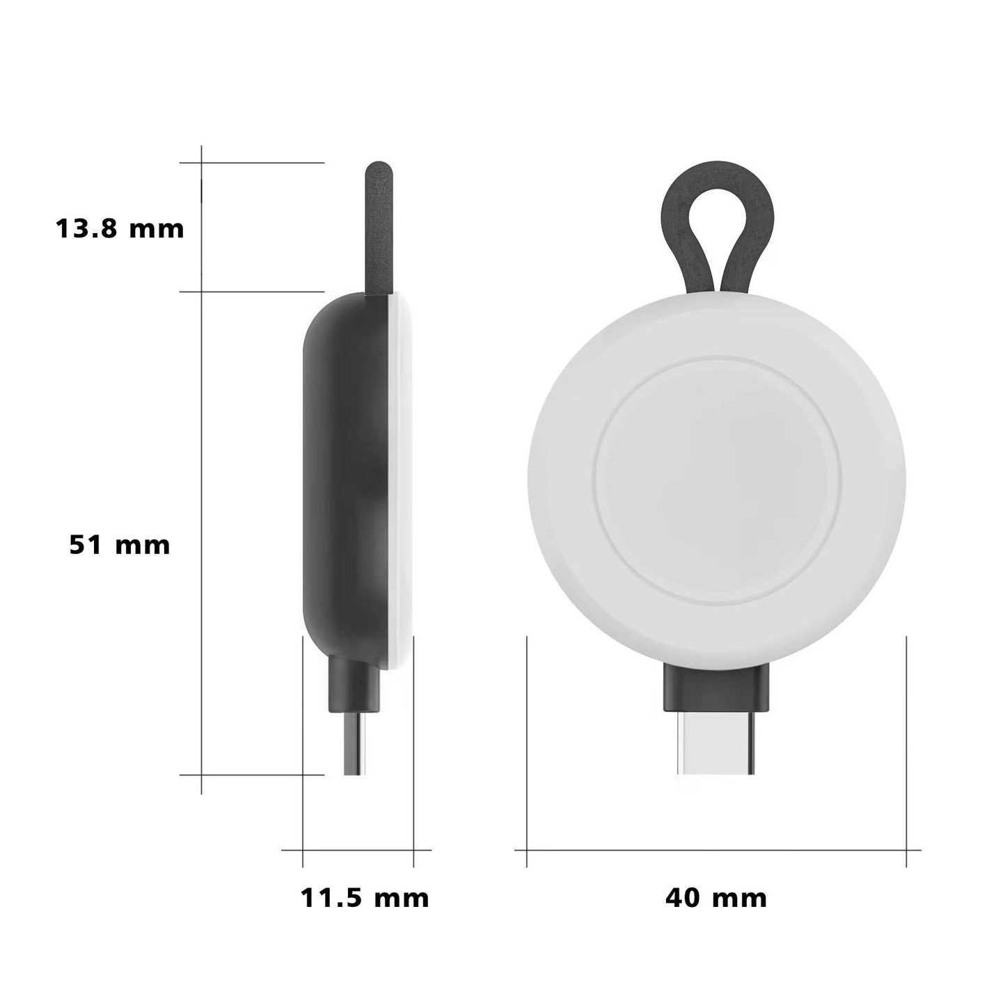Dock Adapter Sạc Pin USB Type C cho Apple Watch Ultra 1/2 / Apple Watch Series 4/5/6/7/8/9 / Apple Watch SE 1/2 - Hàng nhập khẩu