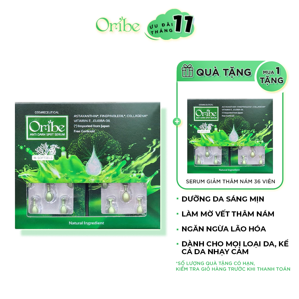 Serum Trắng Da Mờ Nám Tàn Nhang Chống Lão Hóa Oribe - Vi Tảo Lục và Tinh Dầu Thông Trắng Nhật Bản