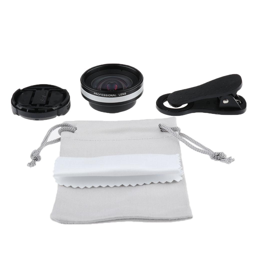 Optical Glass No Distortion 0.6X Wide-angle Lens Clip-on Phone