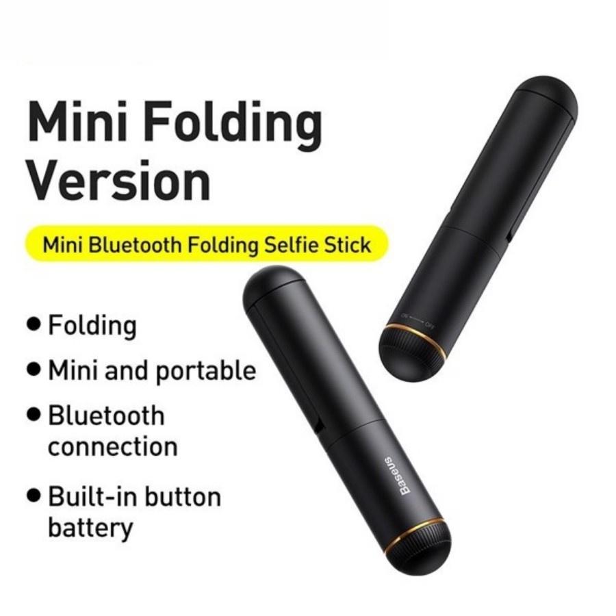 Gậy tự sướng siêu nhỏ gọn Baseus Ultra Mini Bluetooth Folding Selfie Stick - Hàng chính hãng