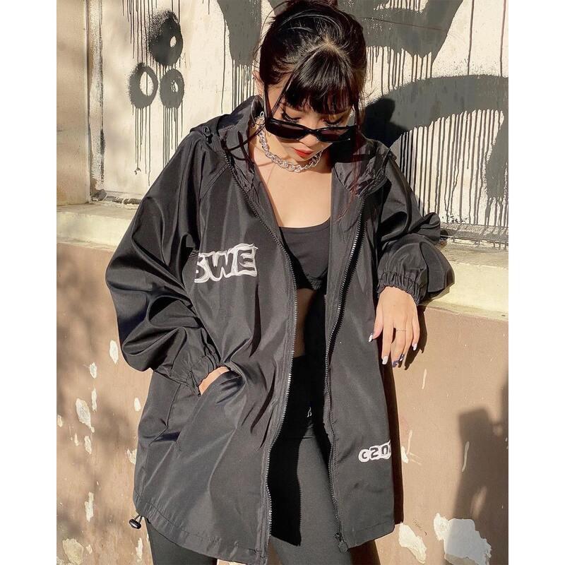 Áo Khoác Dù THIFU FASHION 2 Lớp In LOGO Xương Khói Phong Cách Chống Nắng Tránh Mưa Cho Nam Và Nữ