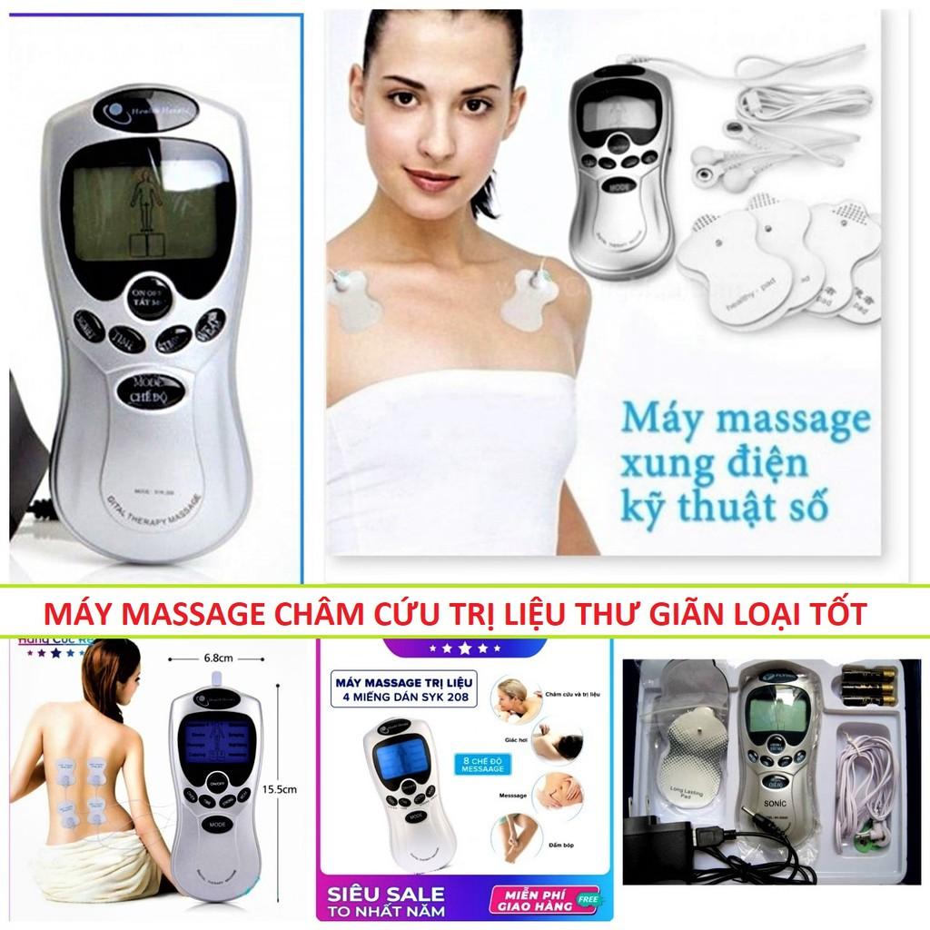 MÁY MASSAGE 4 MIẾNG CHÂM CỨU BẤM HUYỆT XOA BÓP NHỨC MỎI ĐA NĂNG HÀNG CAO CẤP