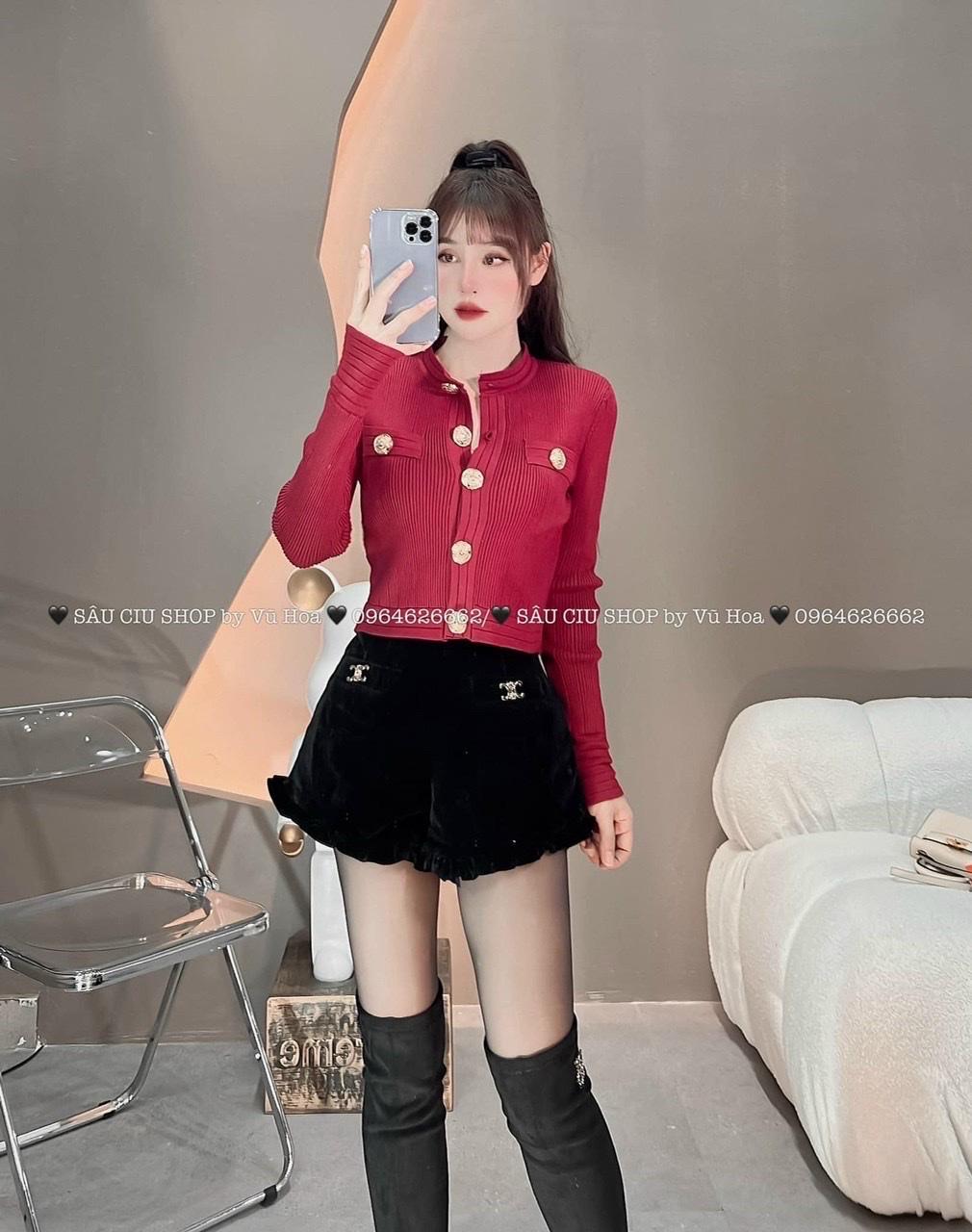ÁO ĐI CHƠI, ÁO LÉN KHUY TAY DÀI CỰC SANG CHẢNH