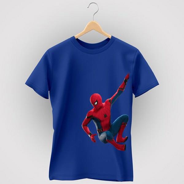 Áo thun trẻ em spider man 6 màu , Có size người lớn, King Cotton