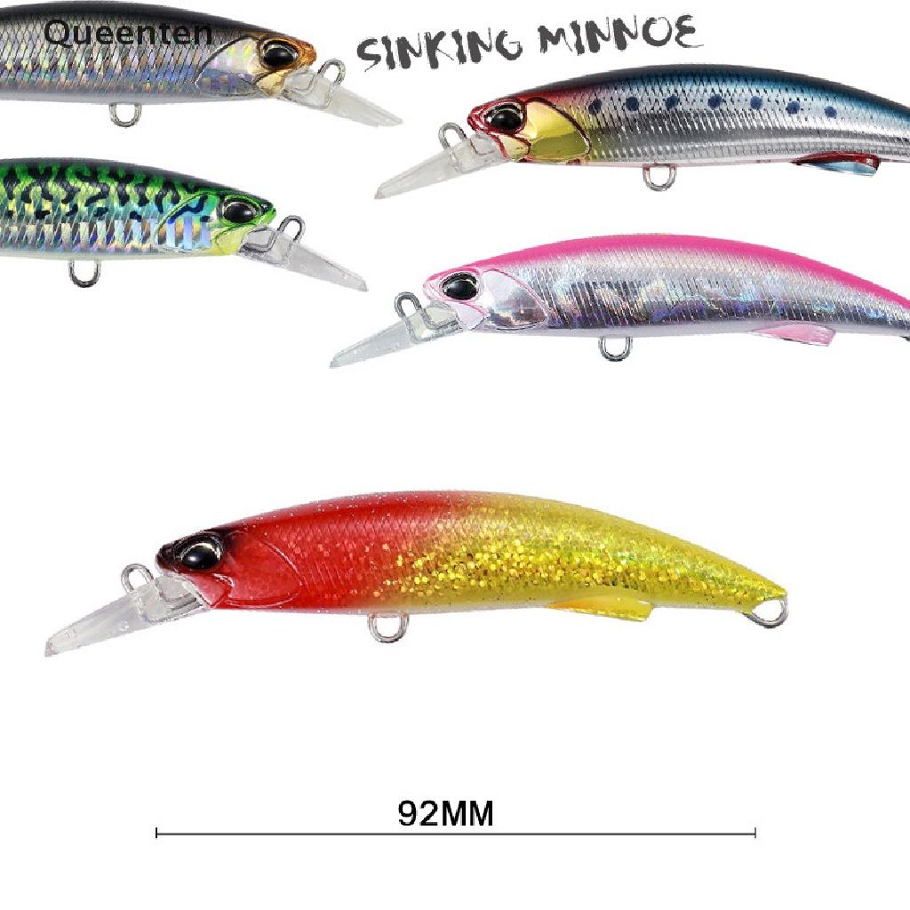 Queenten Minnow 90mm 40g fishing lures swimbait crankbait Sink bass deep diving lure bait QT