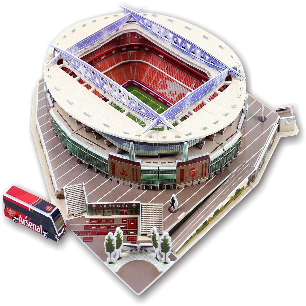 Mô hình sân vận động bóng đá SVĐ Arsenal Emirates đồ chơi lắp ghép lego sân vận động bóng đá mô hình giấy 3D độc đáo