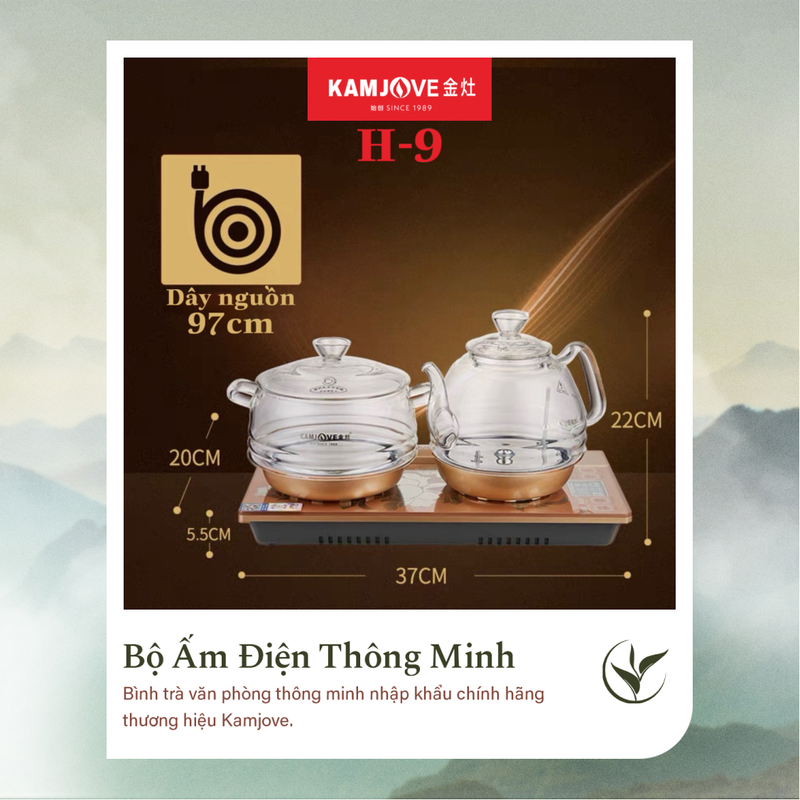 Bộ Ấm Điện Bàn Trà Thông Minh Kamjove H-9