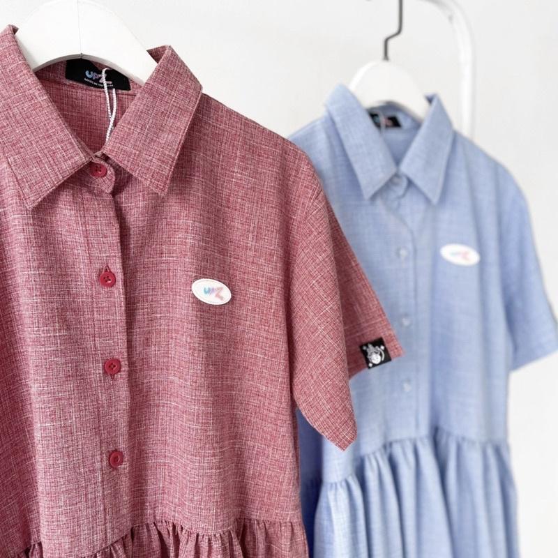UPZ Đầm Babydoll Logo Chữ